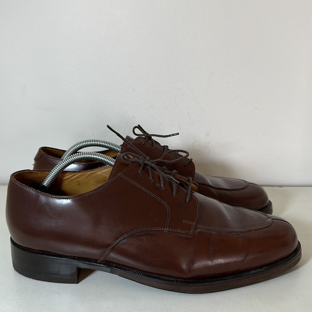 Cole Haan Brown Leather Oiled Oxford Dress Shoes